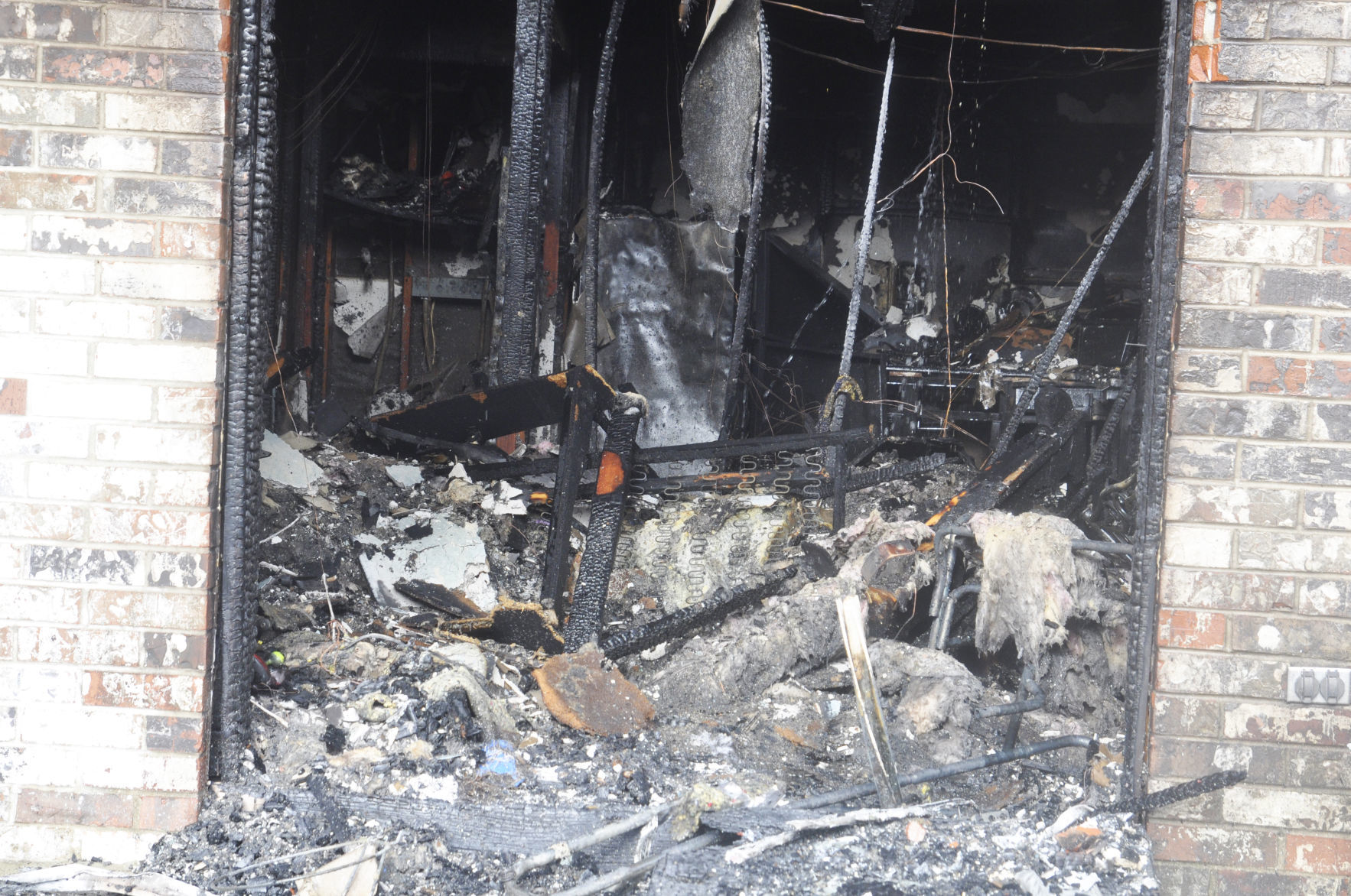 Damaged apartment Pebblebrook Apartments Genoa City